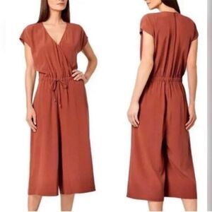 Eileen Fisher Russet Wide Leg Jumpsuit Size Large